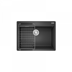 Chậu rửa bát Granite Sink Ruvita 680 Black