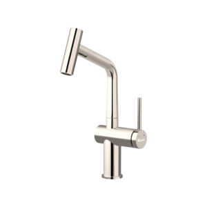 Vòi rửa bát dây rút konox Volta Nickel