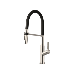 vòi rửa bát thân mềm Tema Nickel